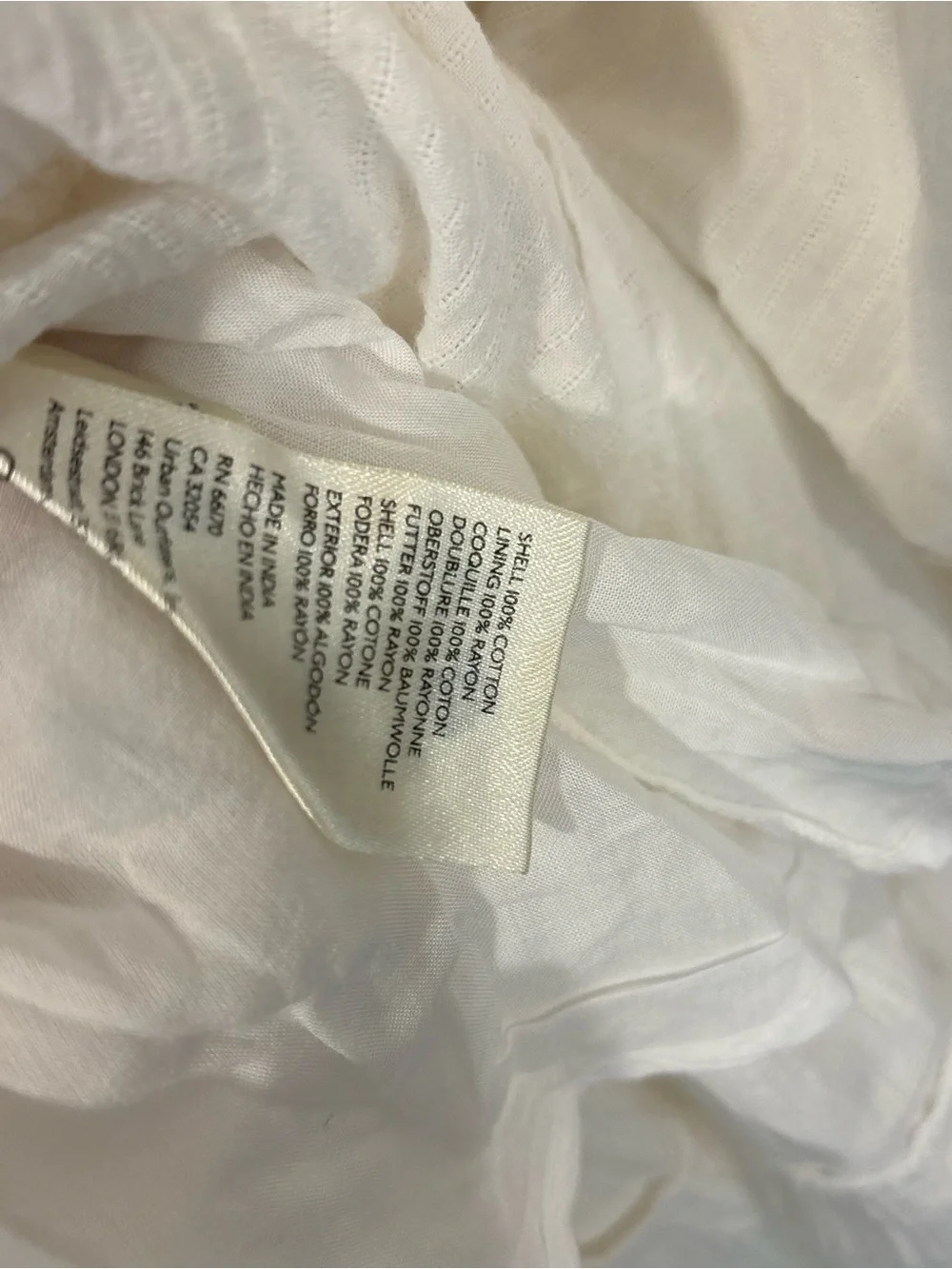 NWOT Free People Bright Side Skirt Only in White/Ivory Size Large